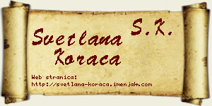 Svetlana Koraca vizit kartica